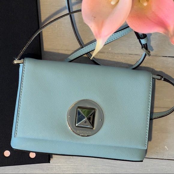 Kate Spade New York Newbury Lane Sally Crossbody Blue Hydrangea - Picture 12 of 14